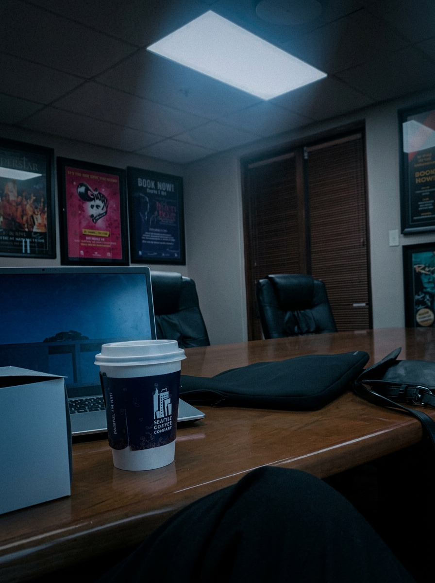 GW Media strategy session set up in the boardroom